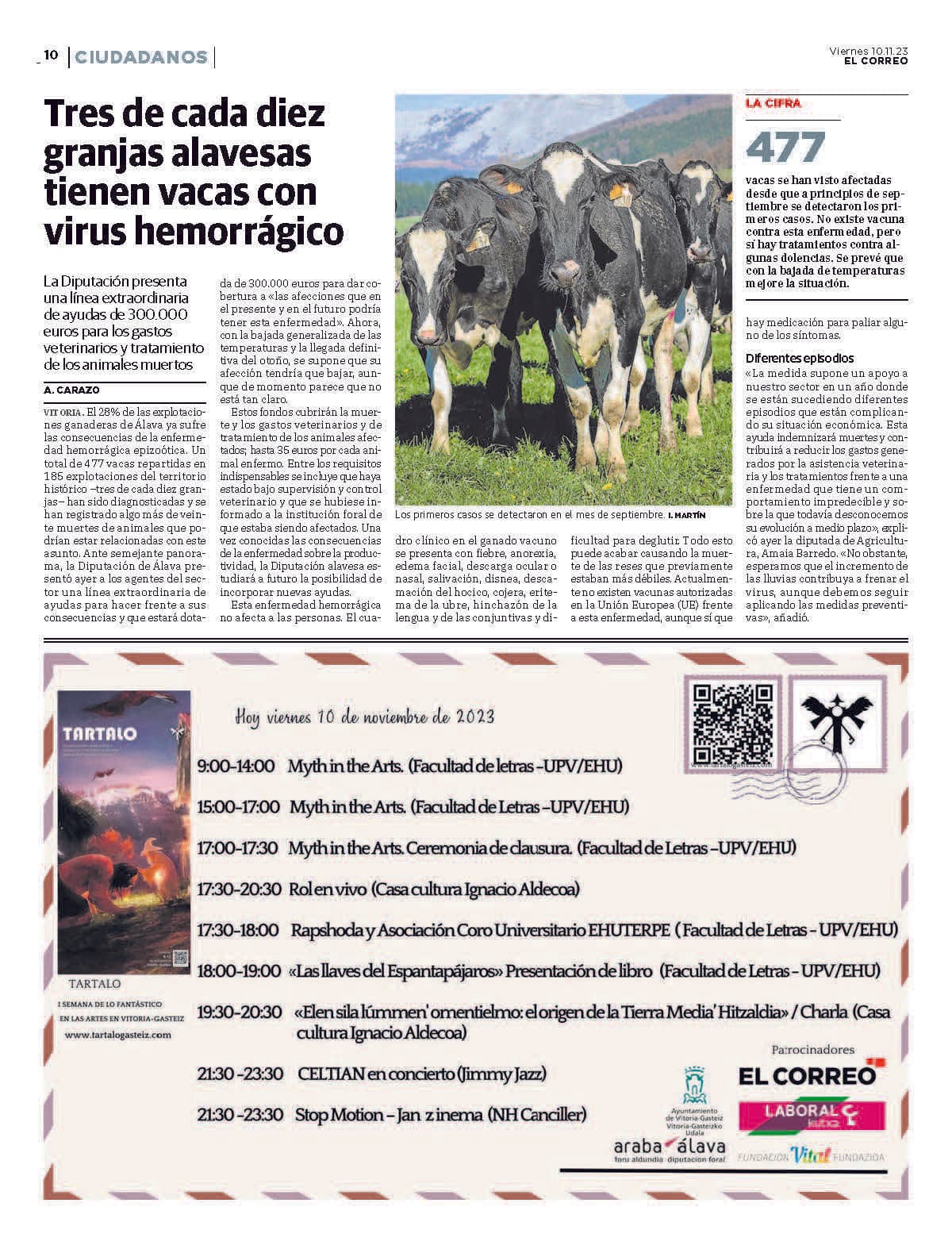 Programación del sábado - Tartalo Festival