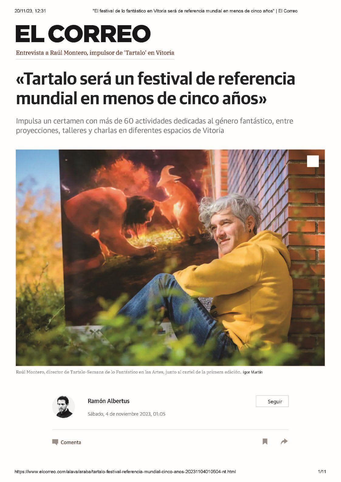 «Tartalo será un festival de referencia mundial en menos de cinco años»
