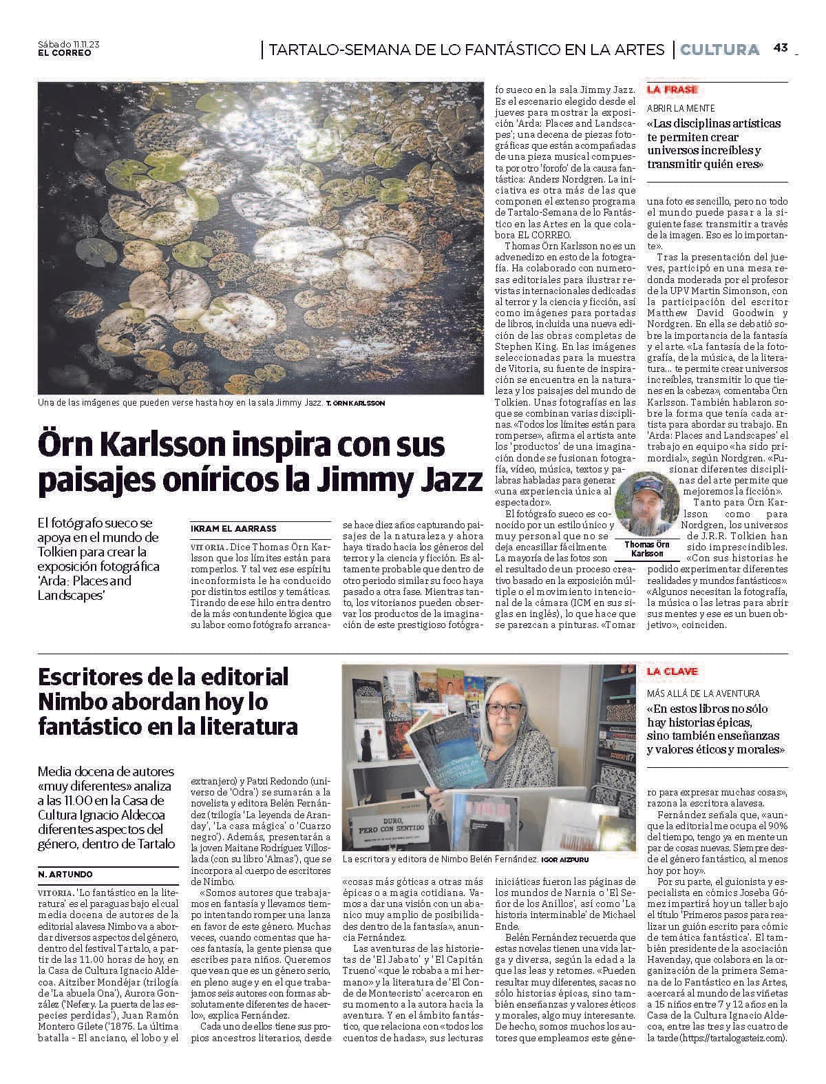 Örn Karlsson inspira con sus paisajes oníricos la Jimmy Jazz